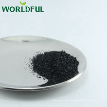 leonardite refined potassium humate shiny black flake, K humic flake fertilizer
